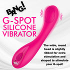BANG! G-Spot Silicone Vibrator Pink
