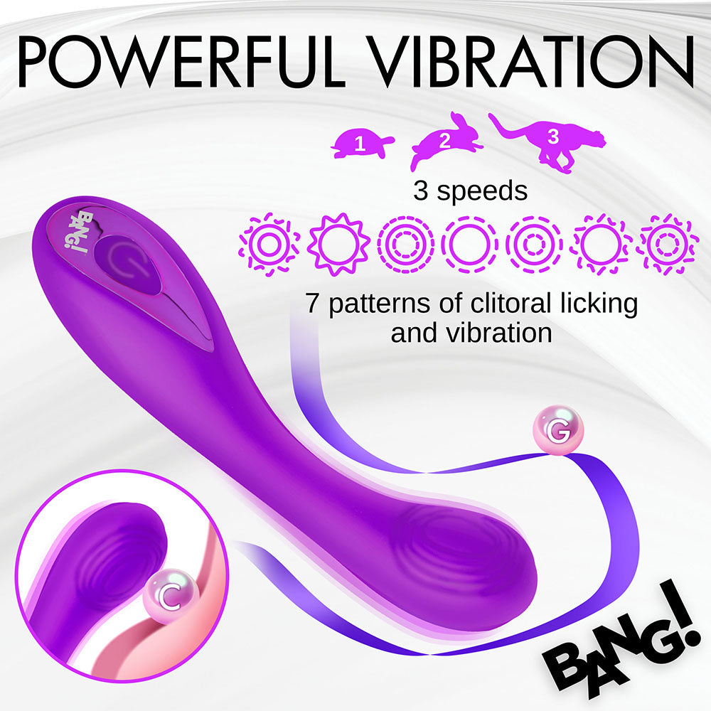 BANG! G-Spot Silicone Vibrator Purple