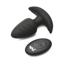 BANG! Rotating & Vibrating Silicone Butt Plug with Remote Black