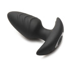 BANG! Rotating & Vibrating Silicone Butt Plug with Remote Black