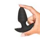 BANG! Rotating & Vibrating Silicone Butt Plug with Remote Black