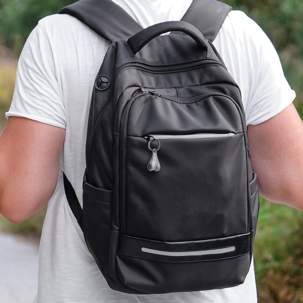 Big Ballers Nuts Keychain Silver