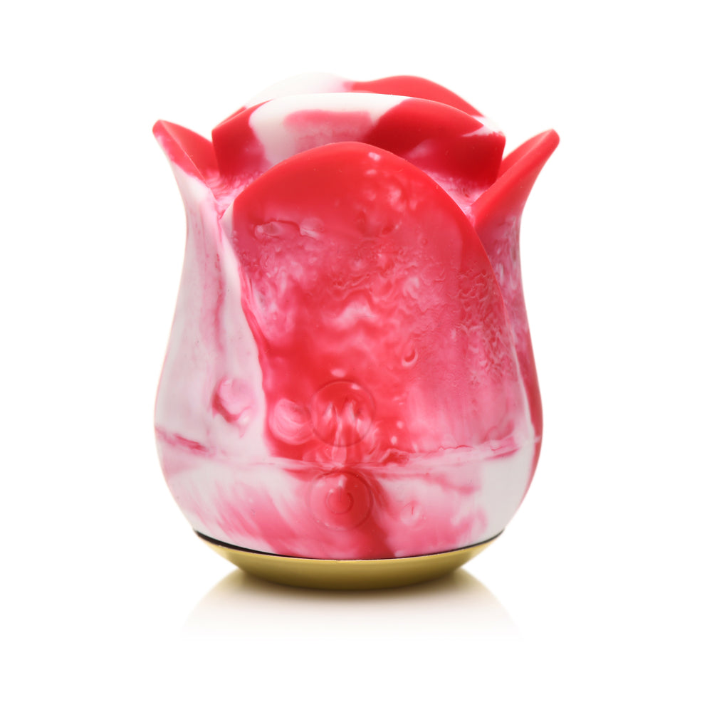 Lickgasm Kissing & Vibrating Rose Clitoral Stimulator Swirl