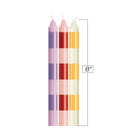 The 9''s Make Me Melt Sensual Warm Drip Candles 3pk Stripes Pastellines