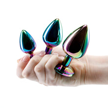 Adam & Eve Rainbow Heart Anal Plug Training Set