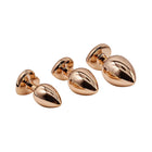 Adam & Eve Rose Gold Pink Heart Anal Plug Training Set