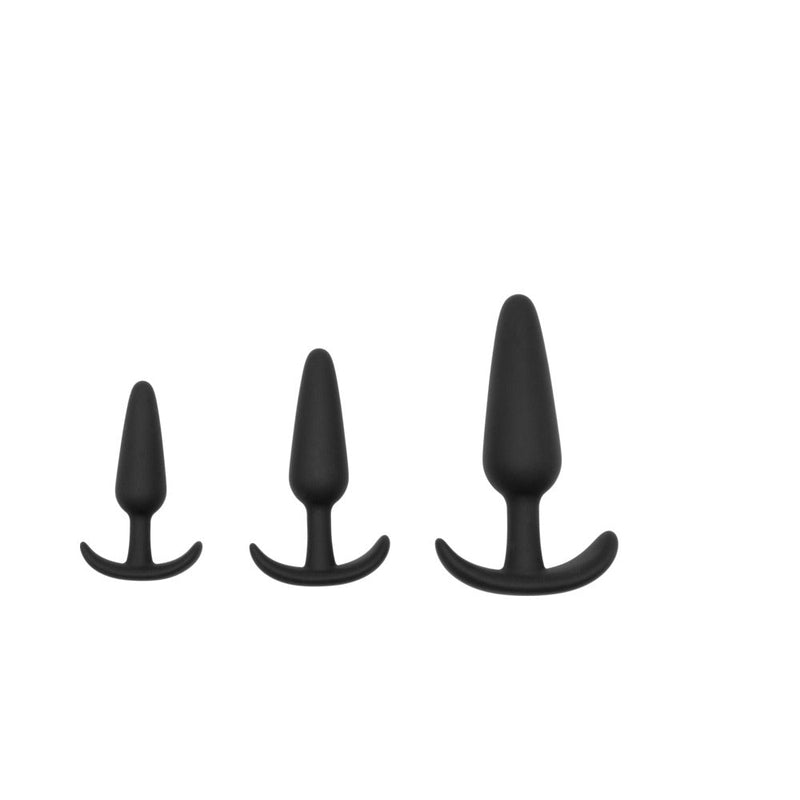 Adam & Eve Naughty Silicone Trainer Kit Black (Bag Packaging)