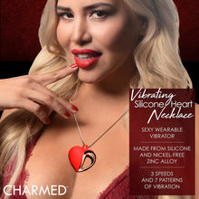 Charmed 10X Vibrating Silicone Heart Necklace