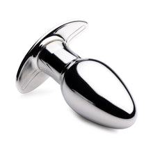 Master Series Chrome Blast 7X Rechargeable Butt Plug with Remote Small