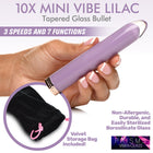 Prisms 10X Mini Glass Vibe Lilac