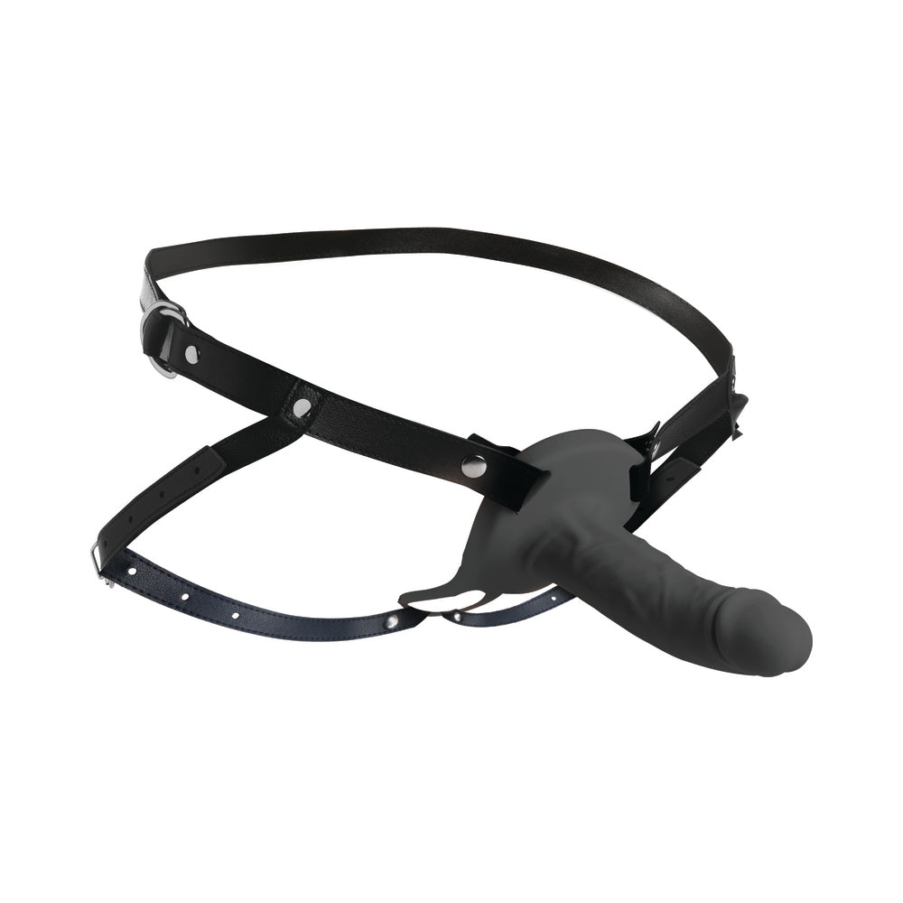 Size Matters 2 in. Erection 28X Realistic Remote Vibrating Silicone Sheath Black