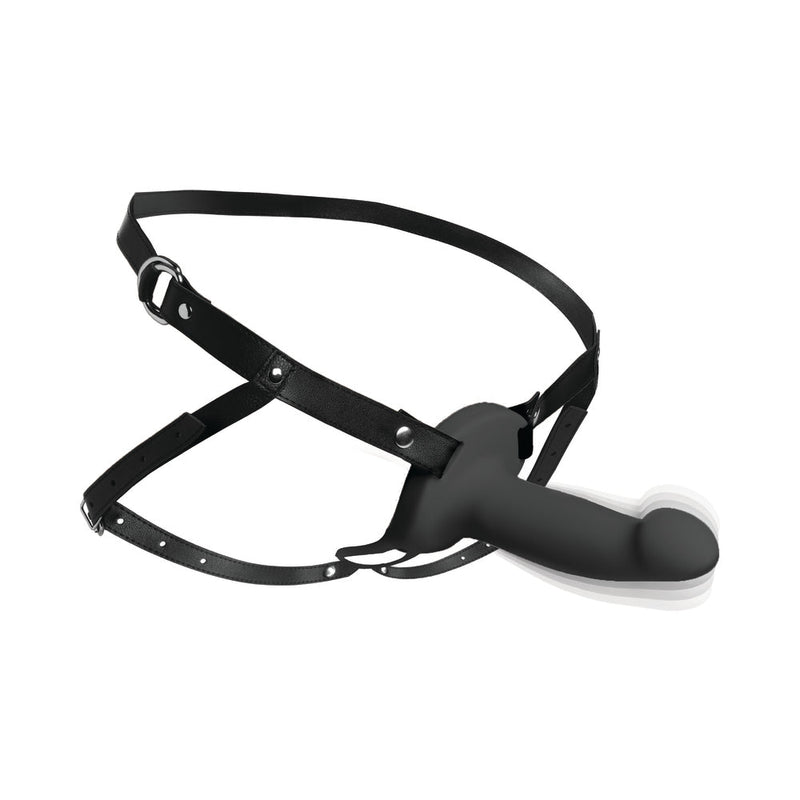 Size Matters 2 in. Erection 28X Smooth Remote Vibrating Silicone Sheath Black