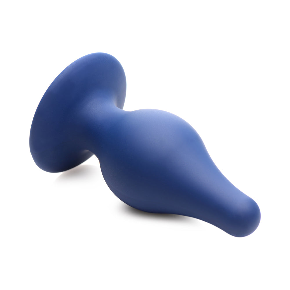 Squeeze-It Squeezable Tapered Large Anal Plug Blue