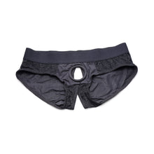 Strap U Lace Envy Crotchless Panty Harness Black 3XL