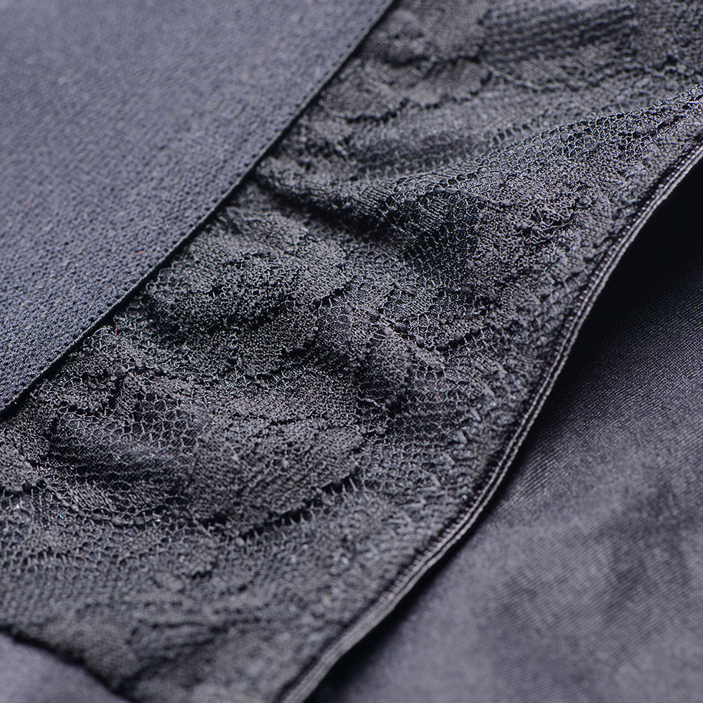 Strap U Lace Envy Crotchless Panty Harness Black 3XL