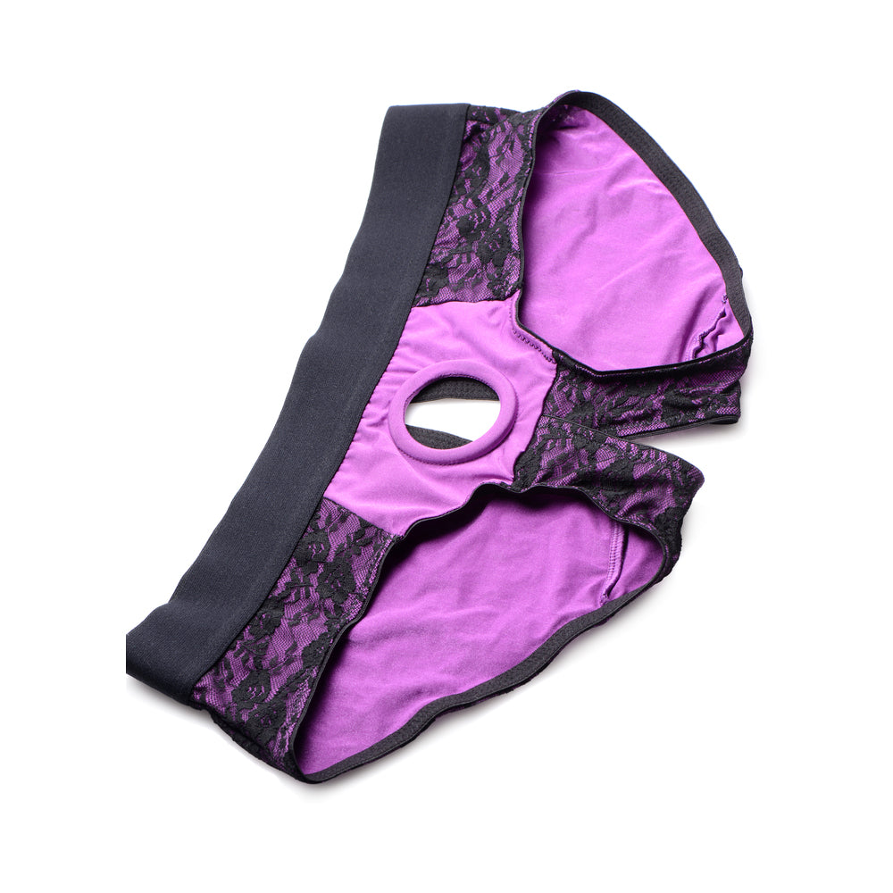 Strap U Lace Envy Pegging Set Purple/Black