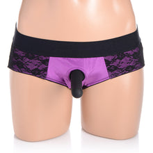 Strap U Lace Envy Pegging Set Purple/Black