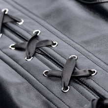 STRICT Lace-up Corset Vest & Thong L