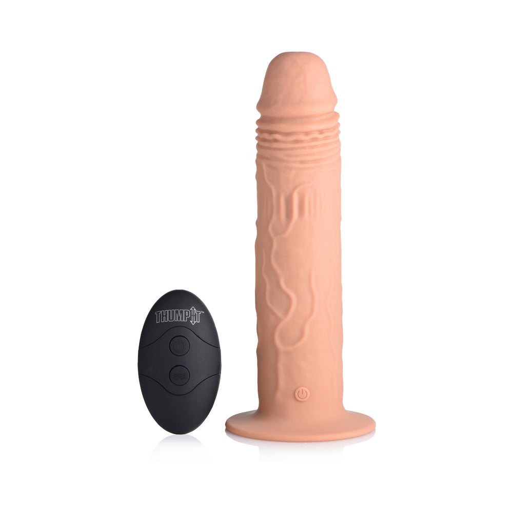 Thump It 7X Remote Vibrating & Thumping Dildo M