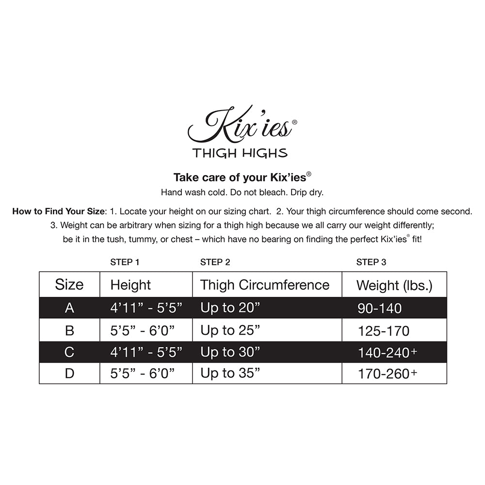 Kixies Mardi Gras Fishnet Thigh High Tan Size B