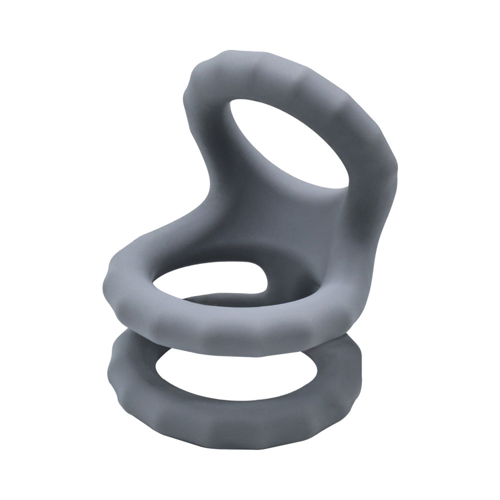Adam & Eve Adam''s Ridged Triple Cage (Bag Packaging)