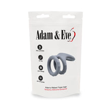 Adam & Eve Adam''s Ridged Triple Cage (Bag Packaging)