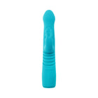 Evolved Bunny Hop Rechargeable Silicone Thrusting Rabbit Vibrator Teal