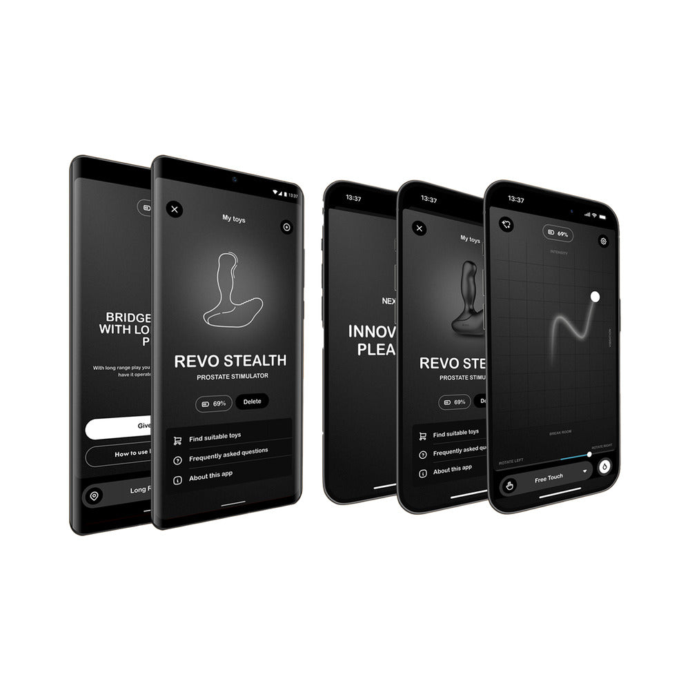 Nexus Revo Stealth App EnabledÂ Rotating and Vibrating Remote Control Prostate Massager