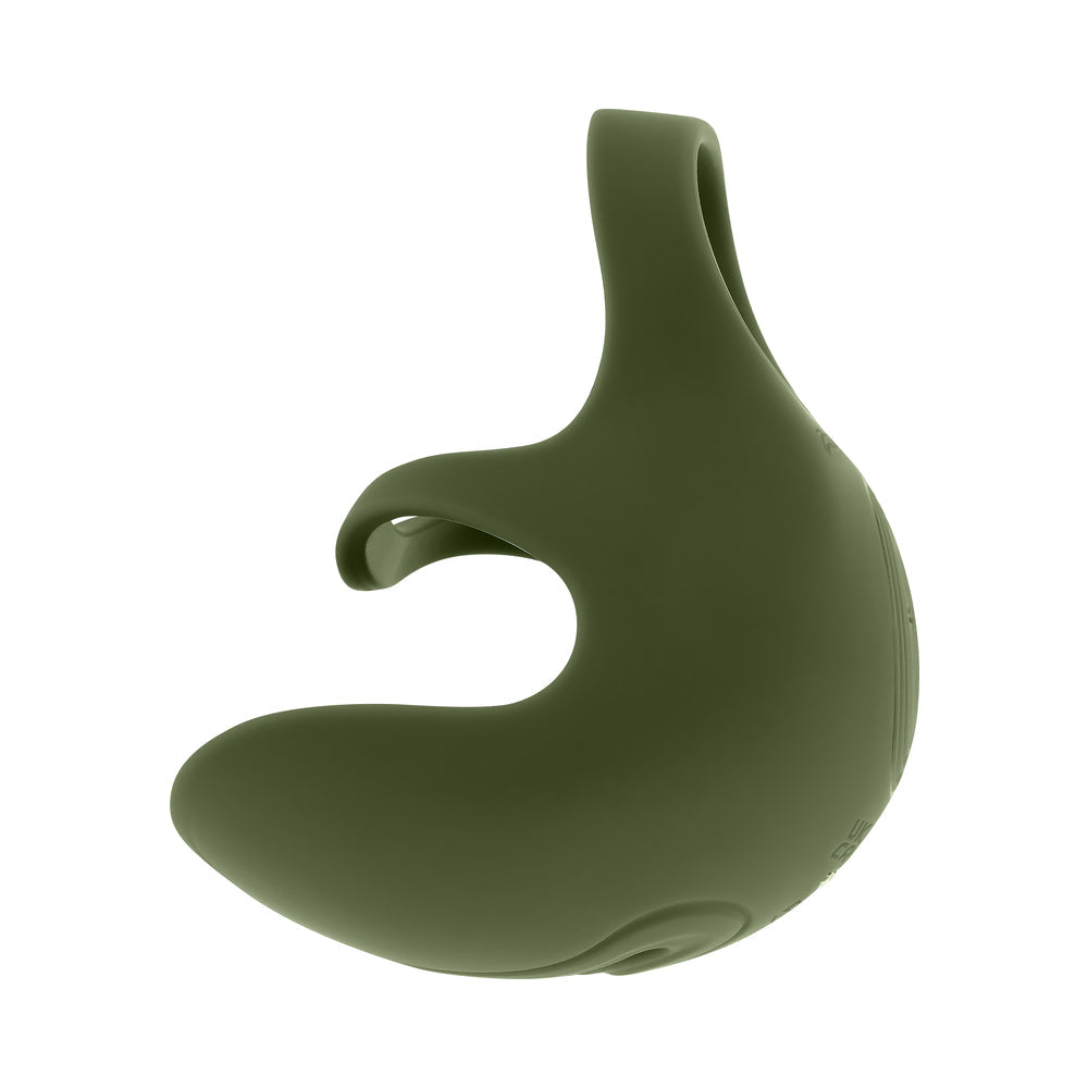 Zero Tolerance Nutty Buddy Rechargeable Cock Ring Stimulator Silicone Green