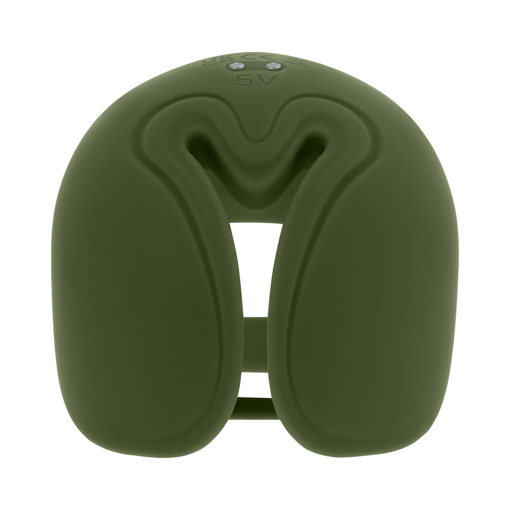 Zero Tolerance Nutty Buddy Rechargeable Cock Ring Stimulator Silicone Green