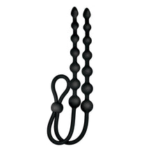 Ass-Sation Dual Silicone Anal Beads Black