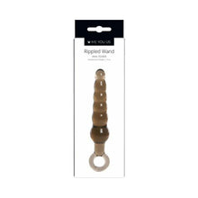 Me You Us Rippled Wand Anal Teaser Plug Black