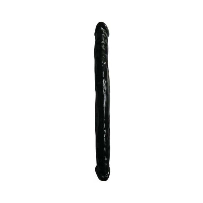 Me You Us Eighteen Double Dong 18 in. Double Ended Dildo Black