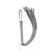 Leather Corset Flogger White/Grey