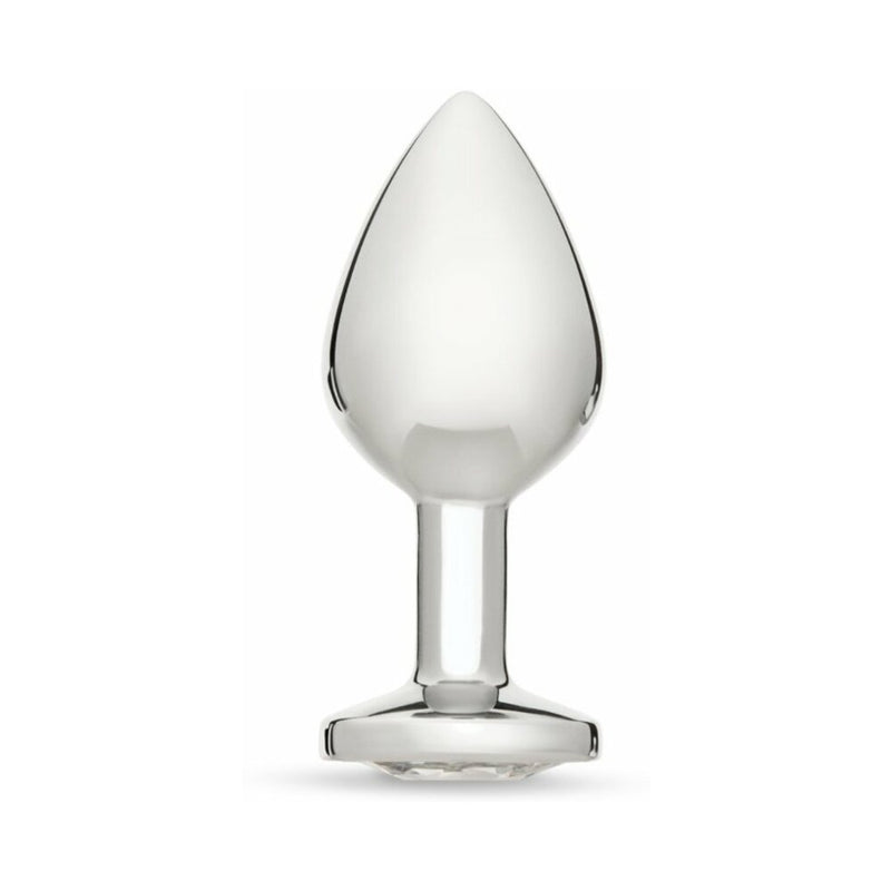 Me You Us Crystal Jewels Metal Plug Clear Medium