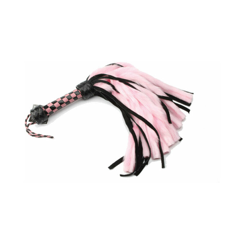 Suede & Fluff Mini Flogger Pink