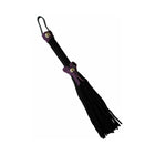 Love Knot Mini Flogger Black with Purple Bow