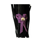 Love Knot Mini Flogger Black with Purple Bow