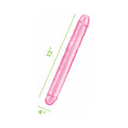 Me You Us Ultra Cock 12 in. Jelly Double Ended Dildo Pink