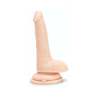 Me You Us Ultra Cock 6 in. Realistic Dual Density Dildo with Balls Vanilla