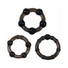 Me You Us Easy Squeeze 3-Piece Cockring Set Black