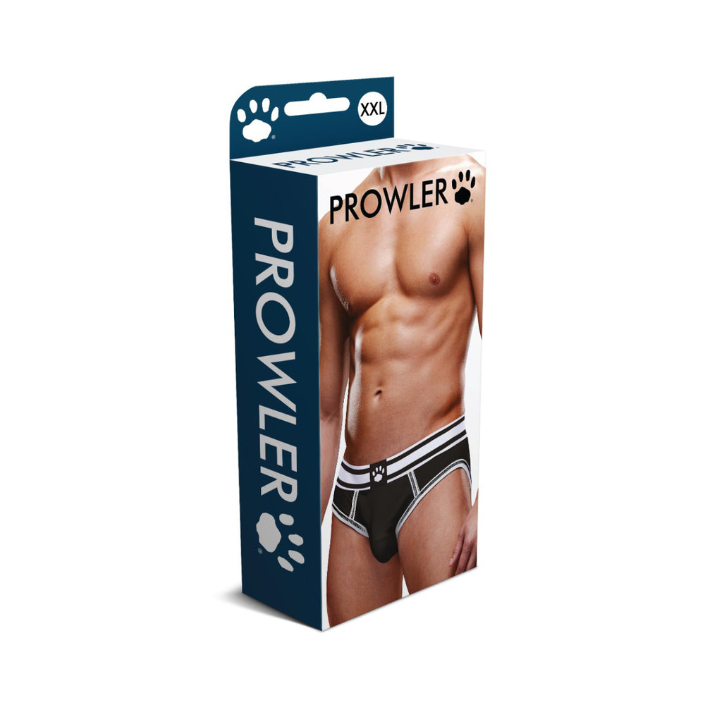 Prowler Open Brief Black/White 2XL
