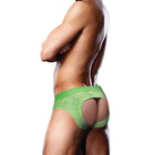 Prowler Lace Open Back Brief Neon Green L