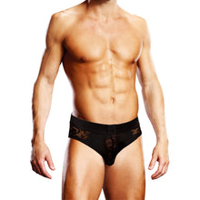 Prowler Lace Open Brief Black M