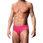 Prowler Lace Open Back Brief Pink XL