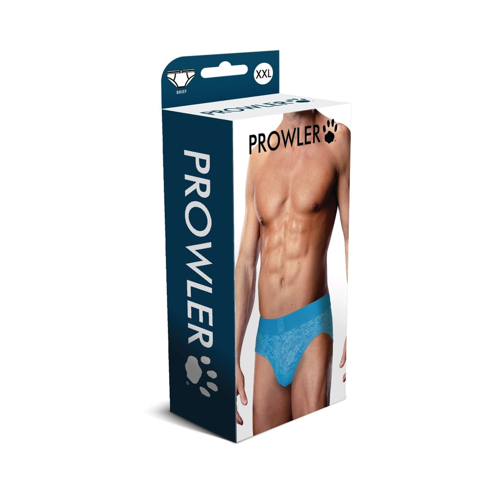 Prowler Lace Brief Neon Blue 2XL