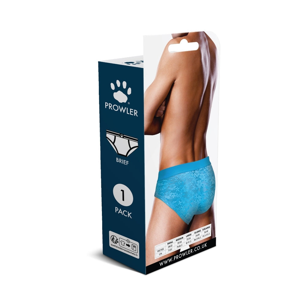 Prowler Lace Brief Neon Blue 2XL