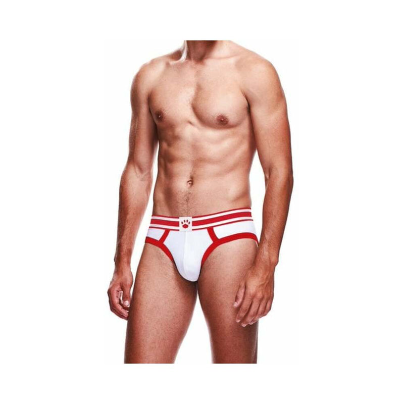 Prowler Brief White/Red XL