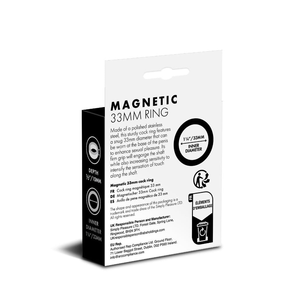 Prowler RED Magnetic 33mm Cock Ring