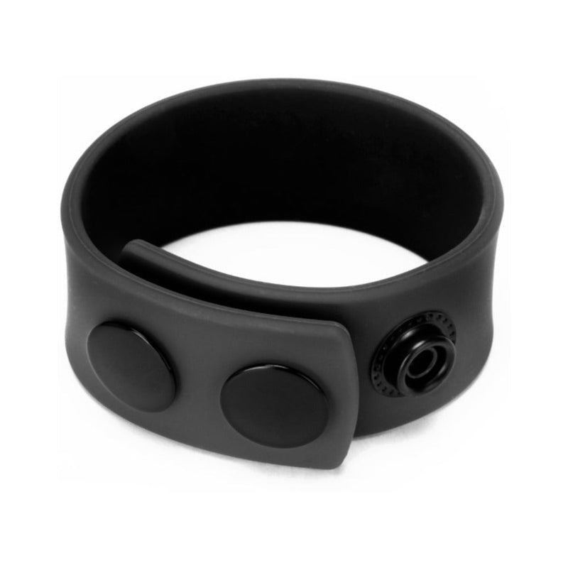 Prowler RED Silicone Cock Strap Black